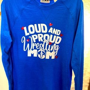 Glitter white and red wrestling shirt